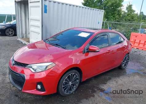 2016 Toyota Corolla S Plus z USA, uszkodzony, nr VIN 2T1BURHEXGC727132